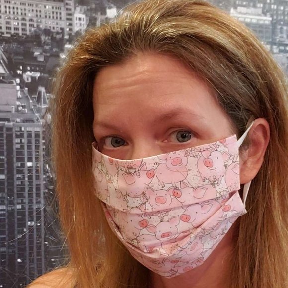 Pittsburgh Steelers Pleated Face Mask 100% Cotton - Picture 8 of 9